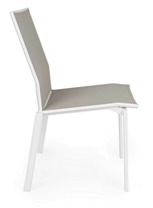 Set 4 Sedie da Giardino 50x61x88,5h cm Cruise Bianco