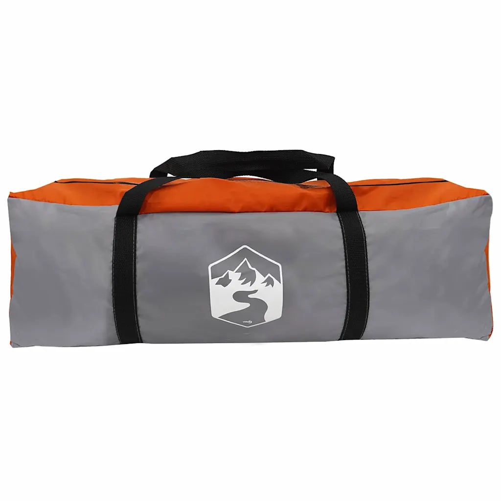 Tenda Tunnel per 5 Persone con tetto Grigio e arancione 42004043