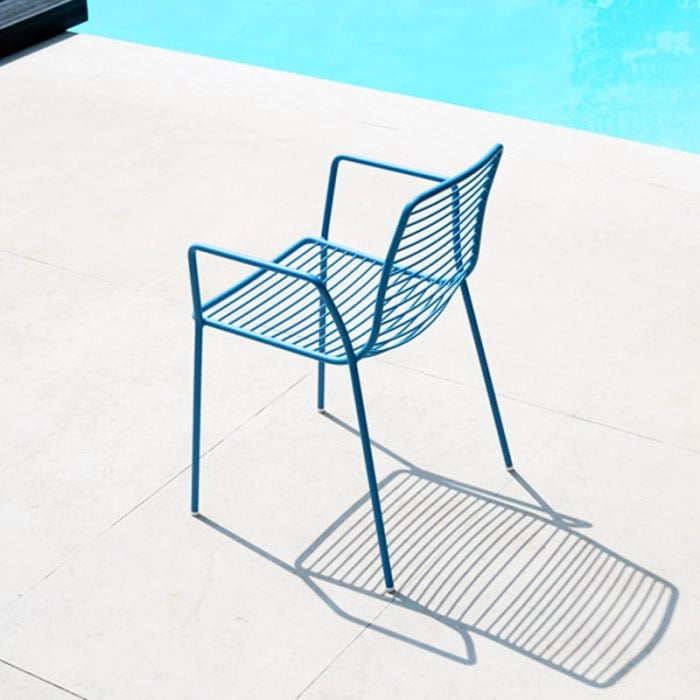 Sedia da esterno SUMMER con braccioli by Scab - Sedia Da Esterno Summer Con Braccioli By Scab Colore Antracite Colore: Azzurro