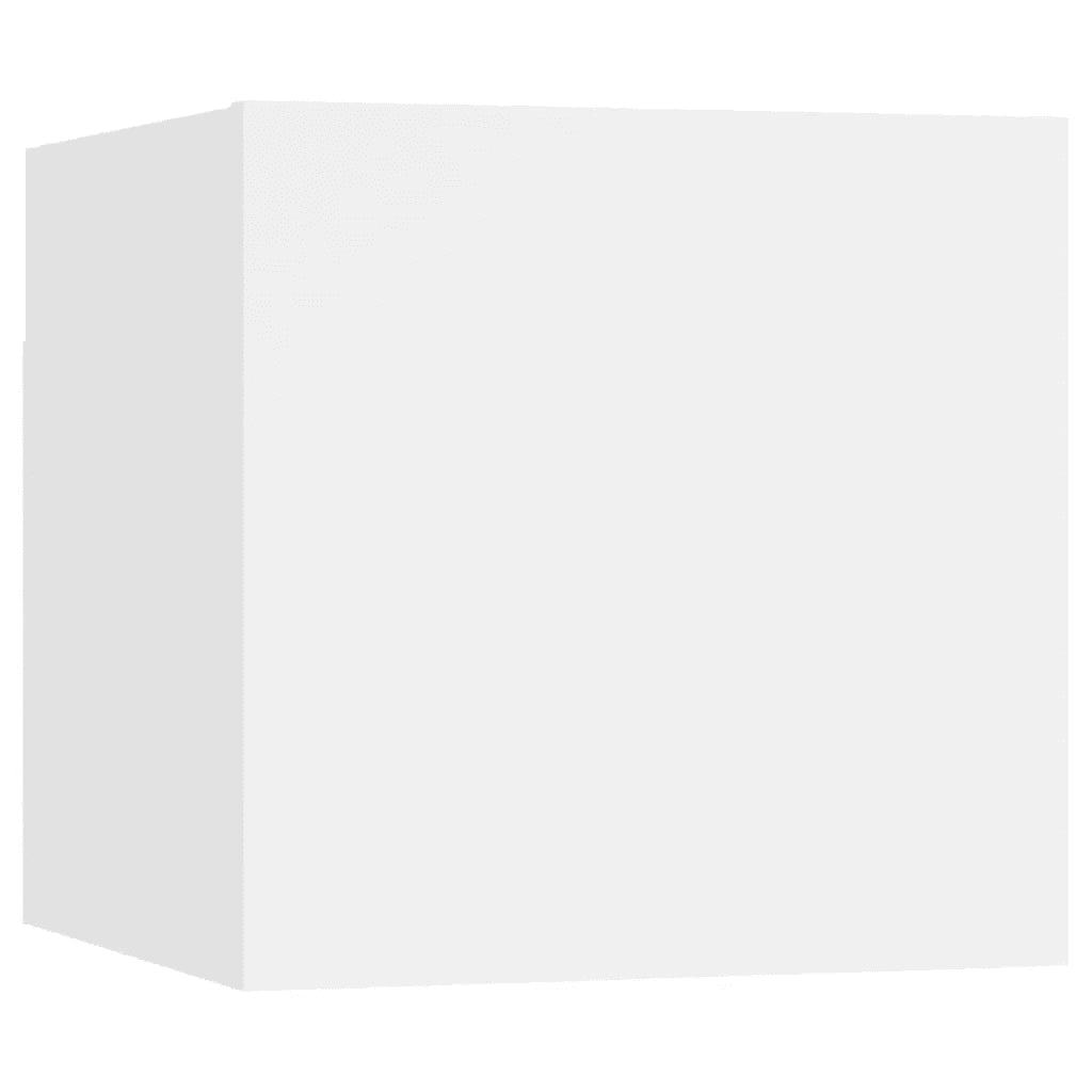 Set di Mobili Porta TV 6 pz Bianco in Legno Multistrato