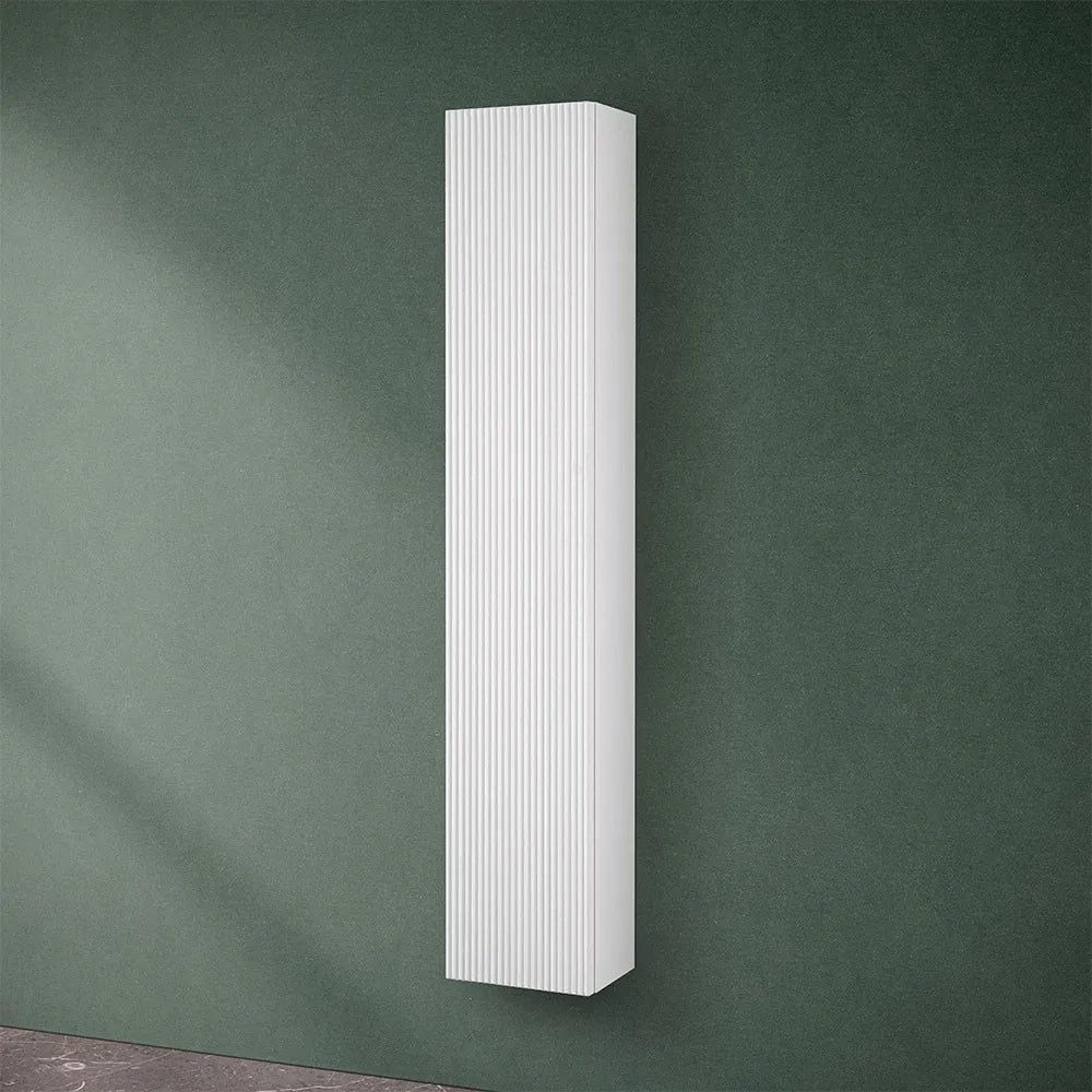 Pensile bagno sospeso cannettato H 150 cm bianco opaco  Bali