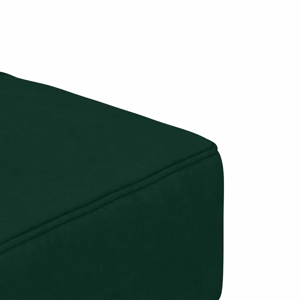 Divano letto | Sof¨¤ letto | Letto singolo a 2 Posti con 2 Cuscini Verde Scuro in Velluto