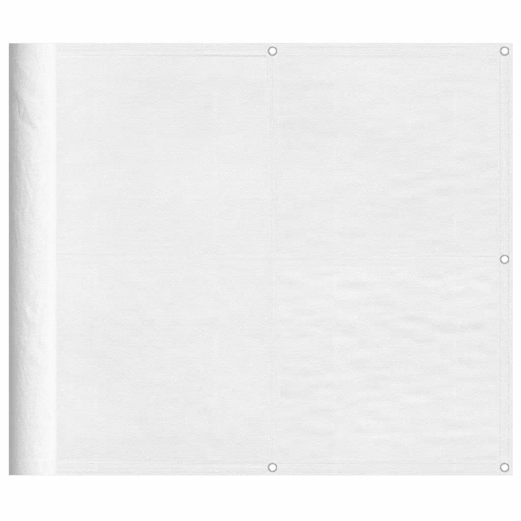 Paravento da Balcone Bianco 90x1000 cm 100% Poliestere Oxford 4000097
