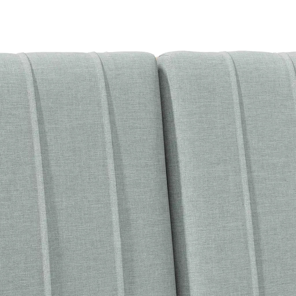 Testiera imbottita Grigio chiaro 135 cm Pino massello 879403