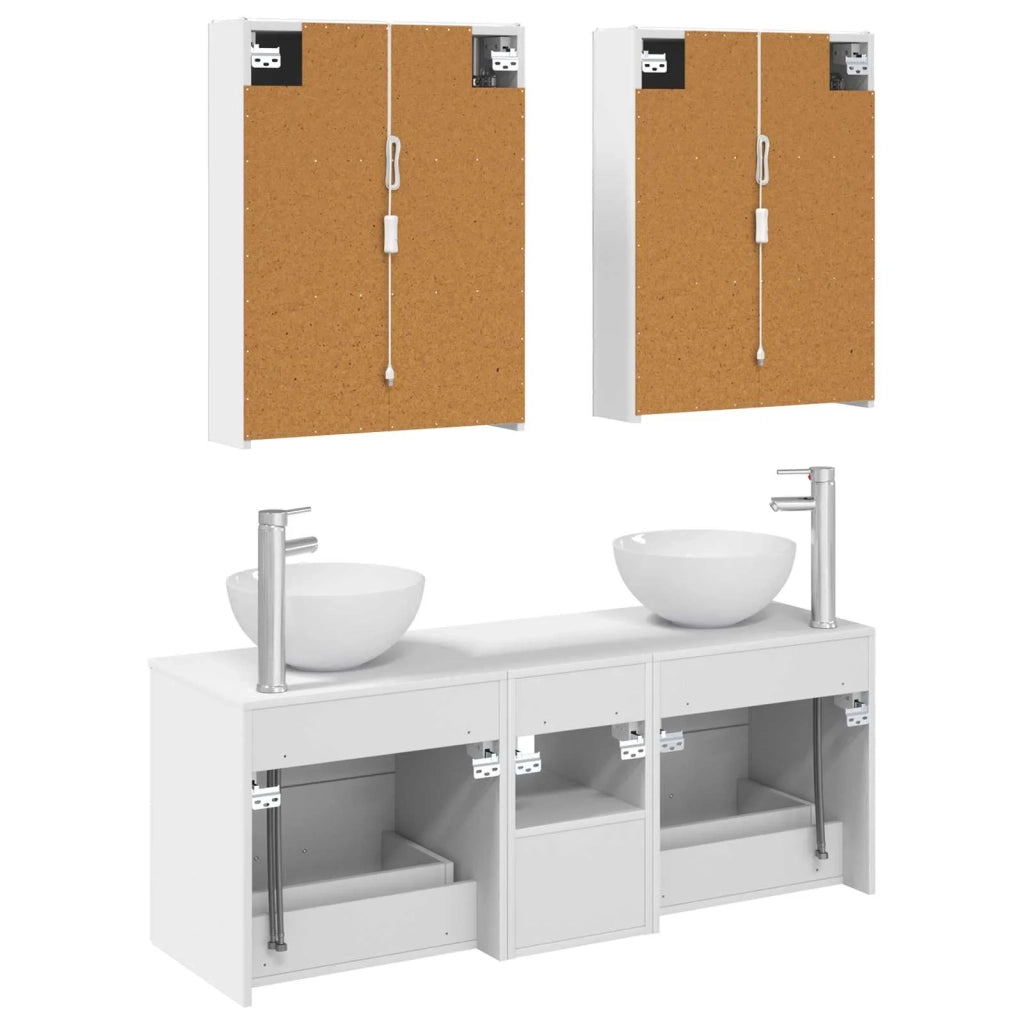 Set di mobili per il bagno 5 pcs Bianco 3406727