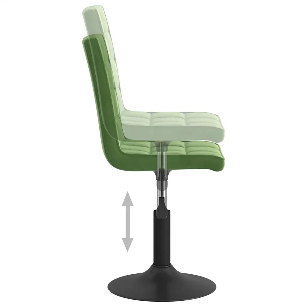 Sedie da Pranzo Girevoli 2 pz Verde Scuro in Velluto 335744