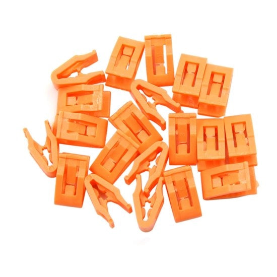 Sostegno Autoconsole 20 pezzi - Clip di fissaggio - Plastica - Pannello di controllo - Fissaggio cavo - Dimensioni 7,6 x 7,3 x 14,7 mm - Clip di sostegno auto