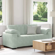 Divano Divanetto-Sofa Grigio Chiaro 140 cm in Velluto 408673
