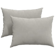 Cuscini da Divano 2 pz | Cuscini per sedie Grigio chiaro 70 x 50 cm Tessuto