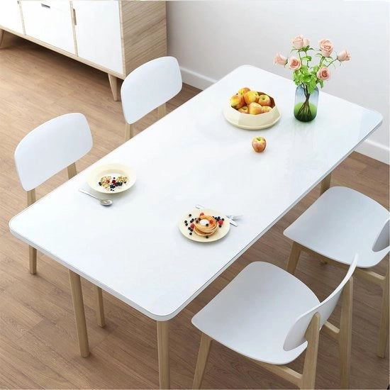 Mat di protezione per scrivania trasparente, grande, 120 x 60 x 0,15 cm, mat di protezione per scrivania, protezione per superfici, protezione antiscivolo per ufficio e casa