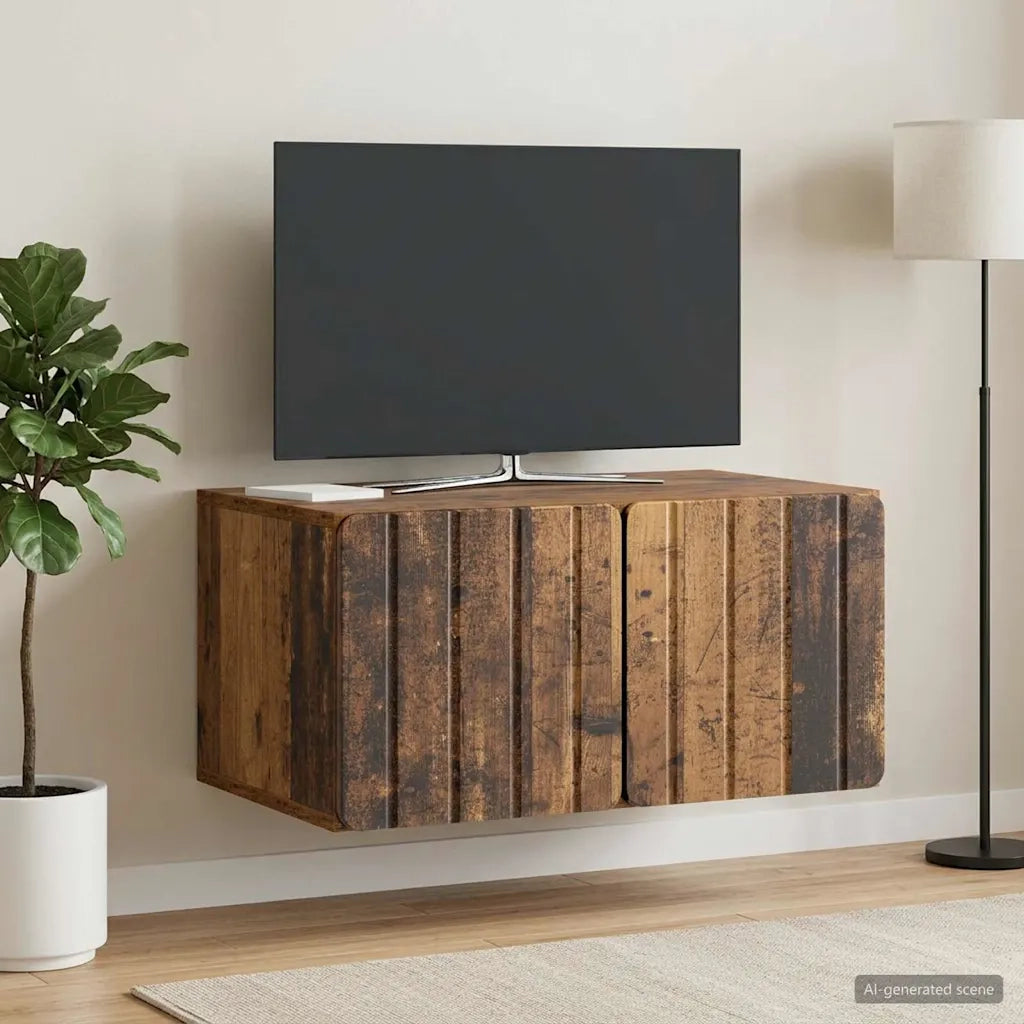 Mobile Porta TV da Muro Legno antico 59,5 x 41 x 30 cm 898343