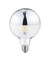 Lampadina LED sfera cromata E27 7W 2700K Trio