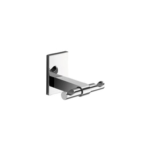 Appendiabiti doppio da muro in acciaio inox e Cromall 7826 Gedy serie MAINE Cromato