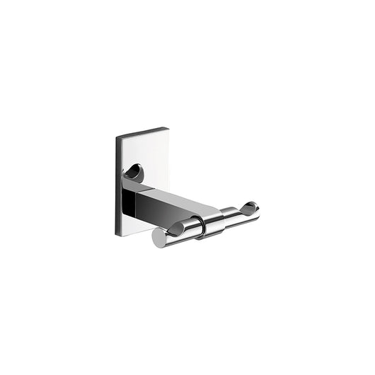 Appendiabiti doppio da muro in acciaio inox e Cromall 7826 Gedy serie MAINE Cromato