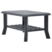 Tavolino da Salotto Antracite 90x60x46 cm in Plastica 48795