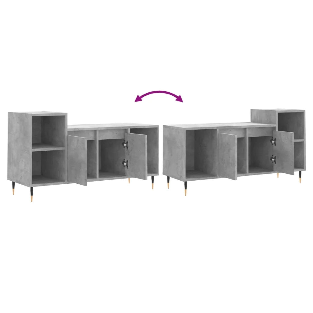 Mobile per TV | Armadietto TV | Mobile Porta TV Grigio Cemento 100x35x55 cm Legno Multistrato