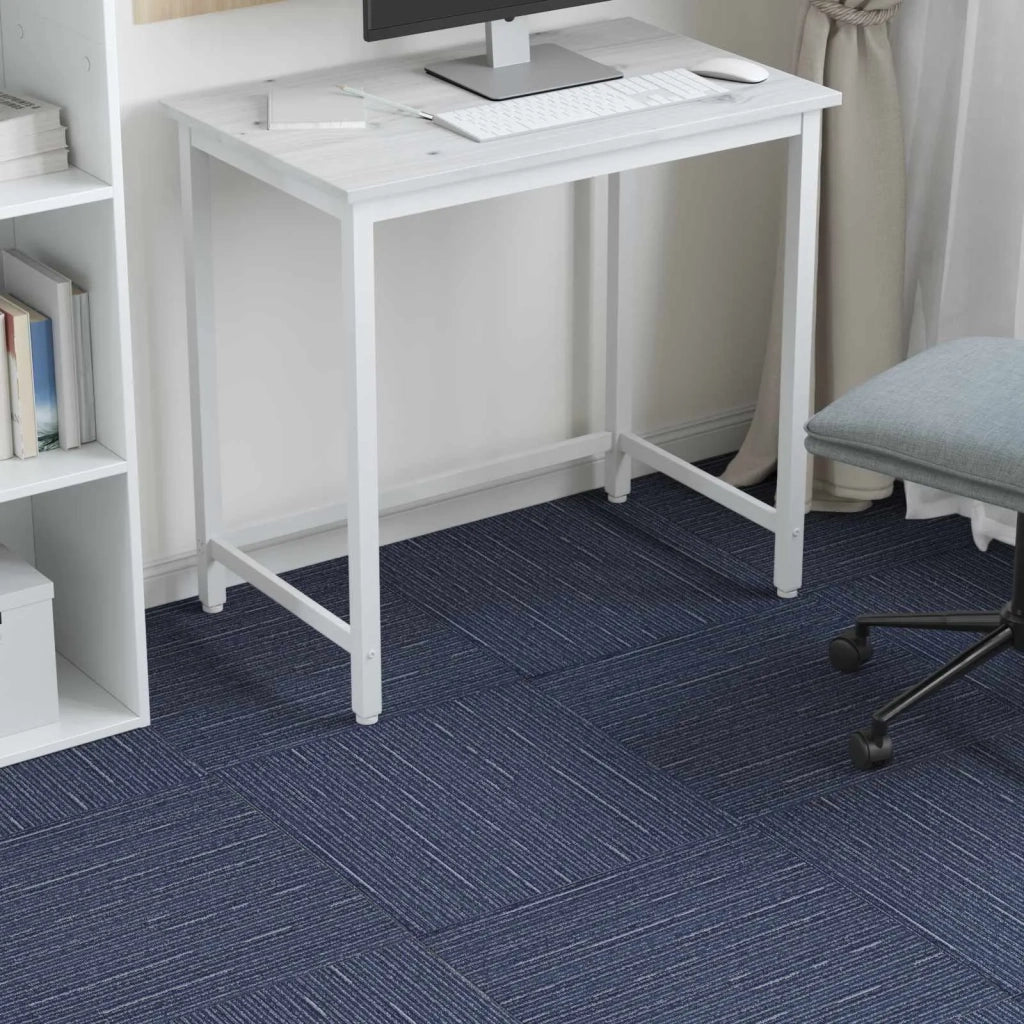 Piastrella per Tappeto Strisce Blu 50 x 50 cm 20 pz CFW6262779