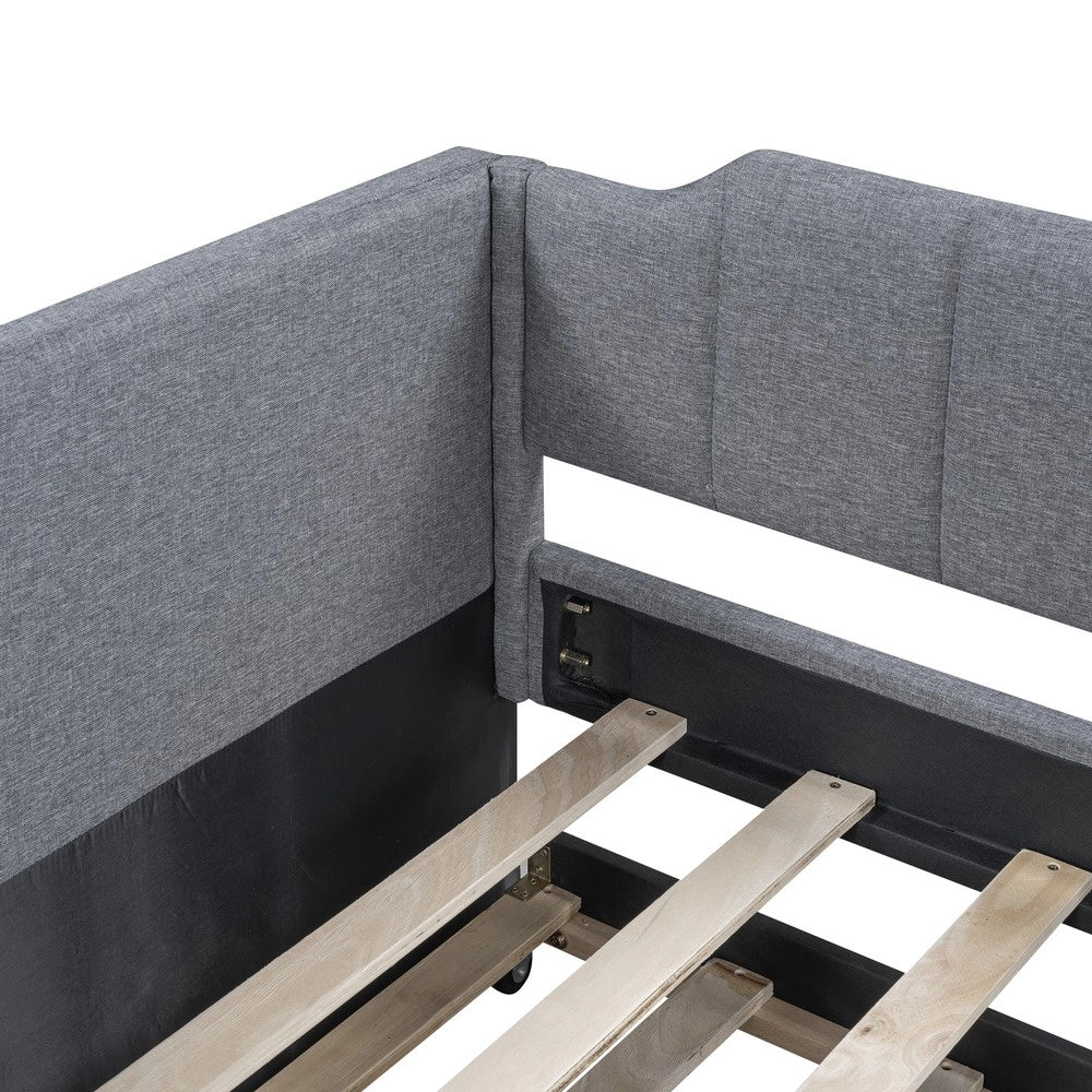 Letto Singolo Imbottito con Rollbett ¨C MINIMAL ¨C Grigio 90x200