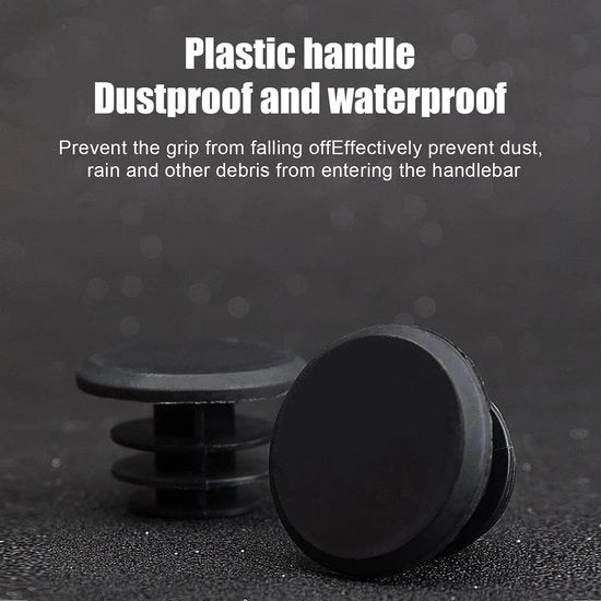 Manubri di sterzo leggeri - Pugnali antislip in gomma - Grip ergonomico - Anello di sterzo in alluminio - Sensazione di grip comoda - Adatto per mountain bike/ bicicletta da città