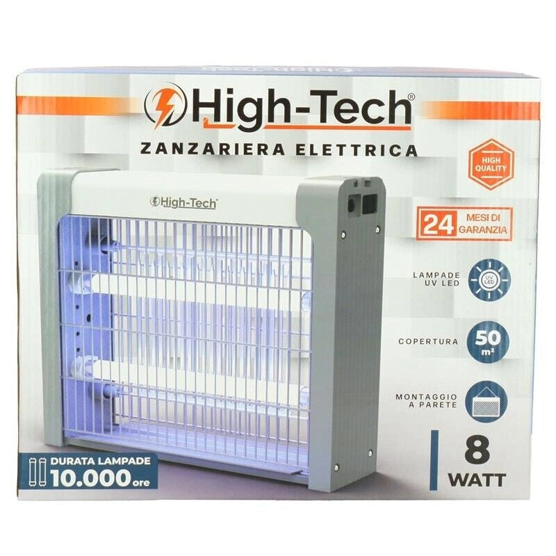 ZANZARIERA ELETTRICA HTC LED 8W COPRE 50 MQ MONTAGGIO A PARETE