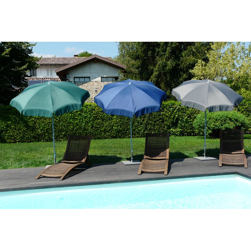 Ombrellone palo centrale Borgo Made in Italy - diametro 200 cm - blu