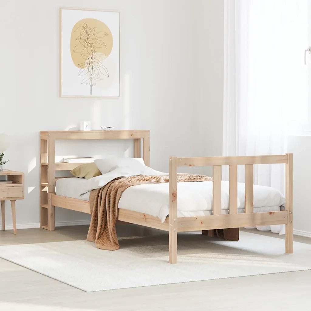 vidaXL Giroletto con Testiera 75x190 cm in Legno Massello di Pino