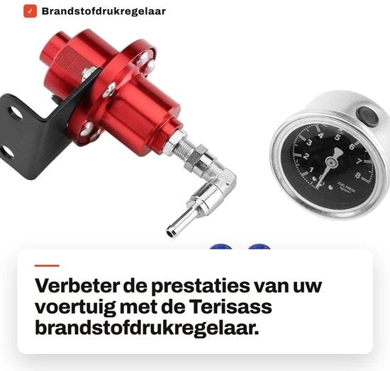 Regolatore di pressione del carburante in alluminio - Adattabile - Universale - Sonda di pressione - Muffa - Alta qualità - Adatto per motori turbo