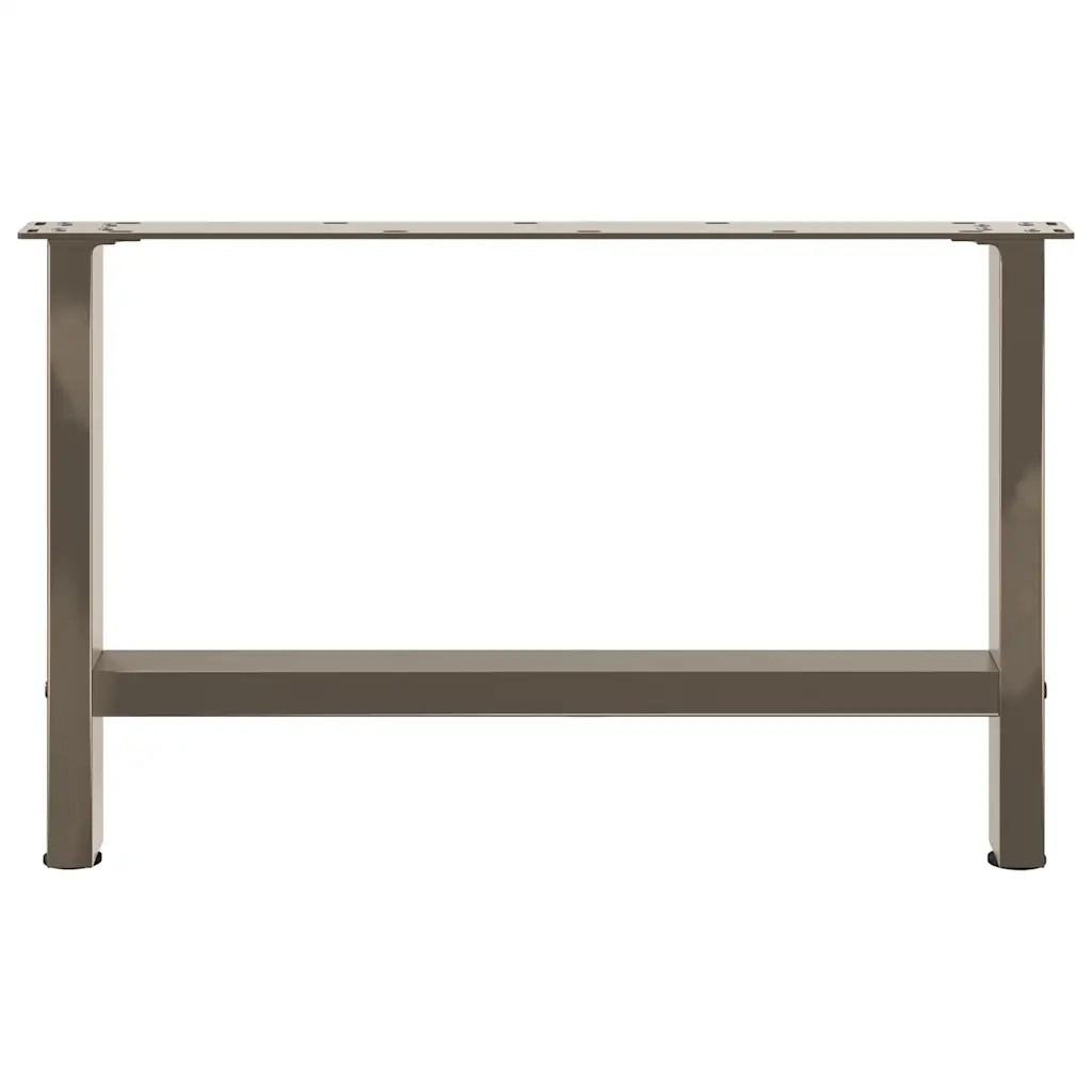 Gambe per Tavolino da Caff¨¨ in Acciaio Naturale 2 pz-Set di 2 Gamba per Tavolo 70x(42-43) cm Acciaio