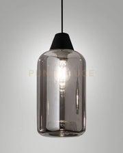 EDISON 3491-50-126 VETRO FUME' COMPLETO DI CAVO X KIT LUCI D.18X31CM
