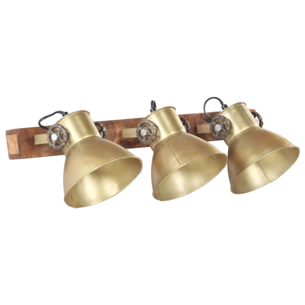 Lampada da Parete Stile Industriale Ottone 65x25 cm E27 CFW3861316