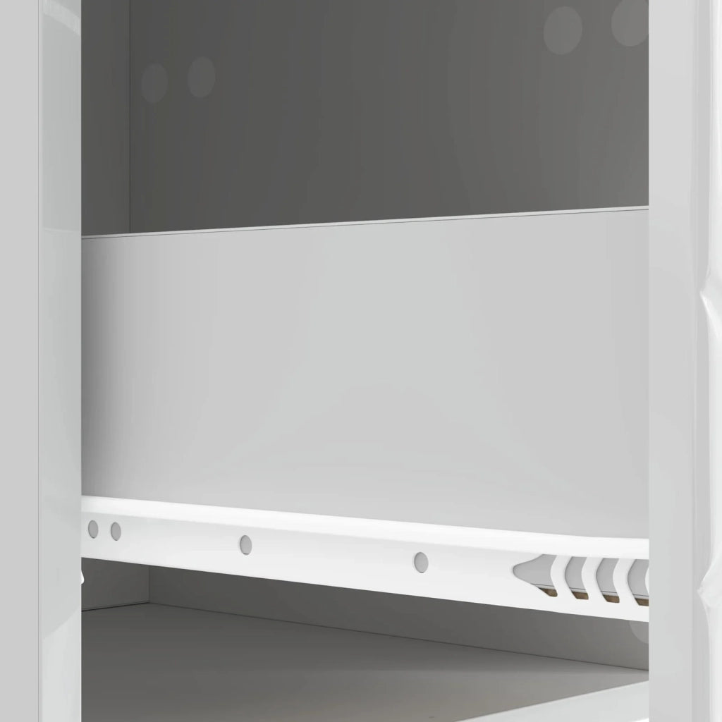 Tavolino da Parete Laterale Bianco Lucido 87,5 x 34,5 x 17 cm 898839
