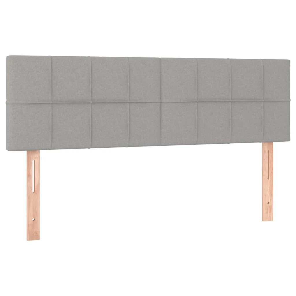 Giroletto a Molle con Materasso Grigio Chiaro 140x200cm Tessuto 3126245