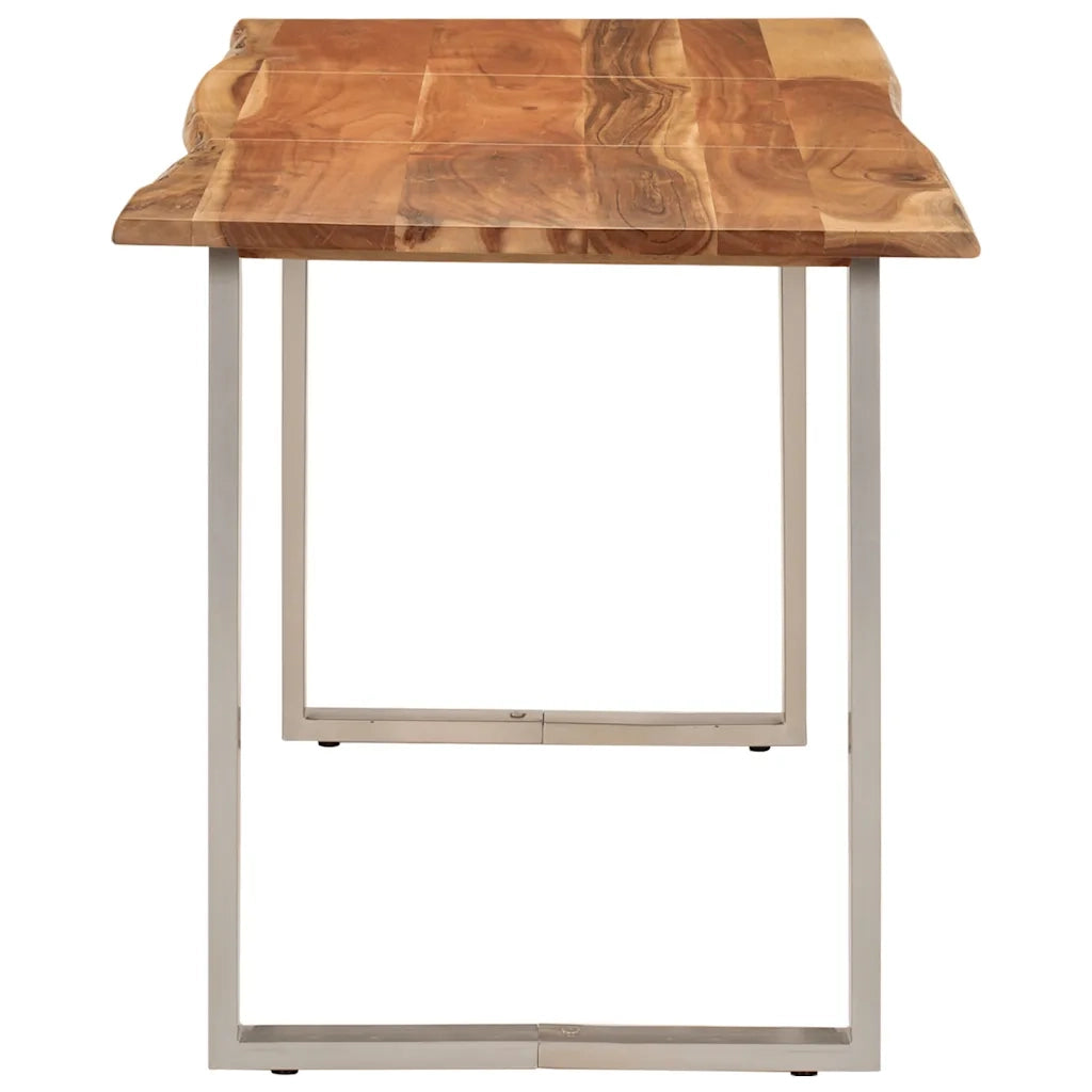 Tavolo da Pranzo 140x70x76 cm in Legno Massello di Acacia 286478
