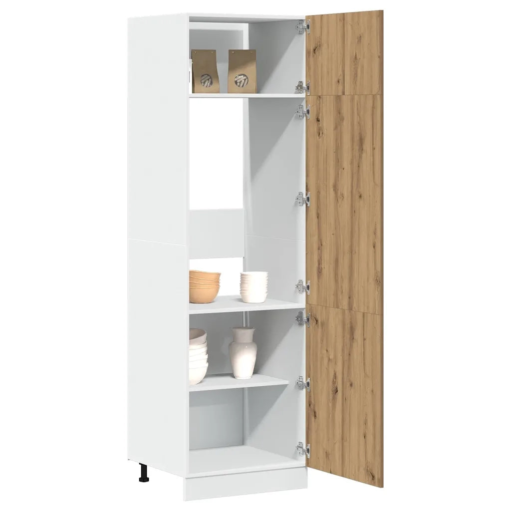 Mobile per Frigo “Lyon” Rovere Artigianale 60x57x207 cm