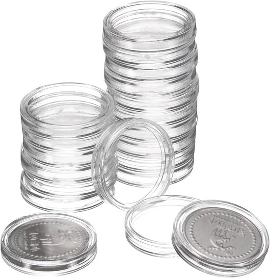 Contenitore per collezione di monete con protezione NFC, capienze per 20 capsule di monete in argento