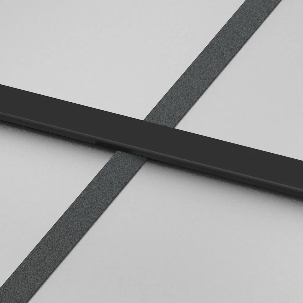 Porta Scorrevole Ferramenta 76x205 cm Vetro Temperato Alluminio 3332959