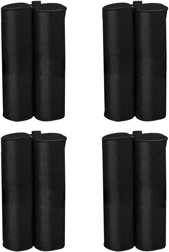 Set di ancoraggi per tende - 4 pezzi - Nero