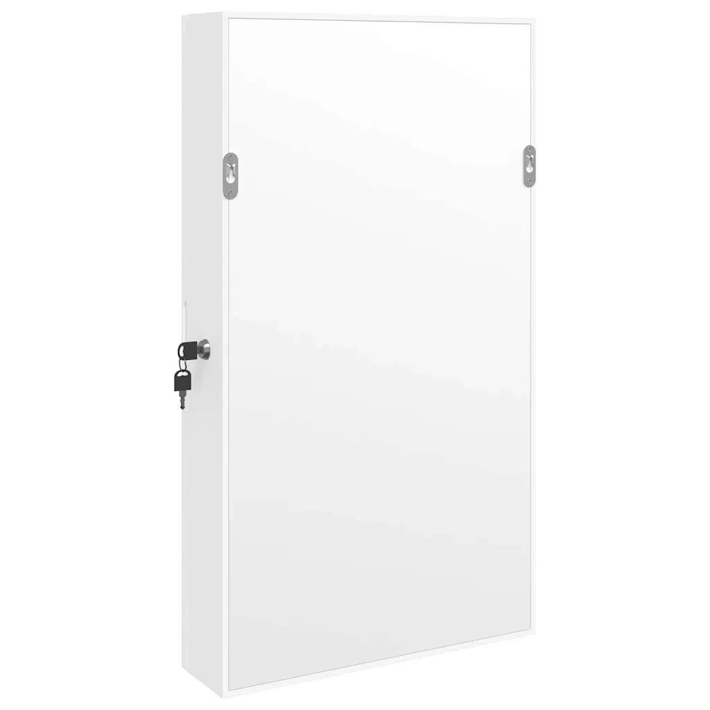 Armadio Portagioie a Specchio con Luci LED a Parete Bianco CFW2308228