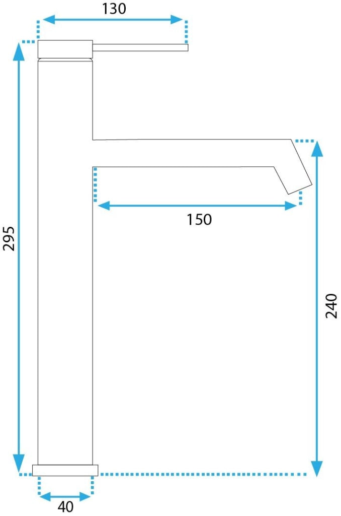 Rubinetto Da Lavabo Rea Foss Nickel Brush High