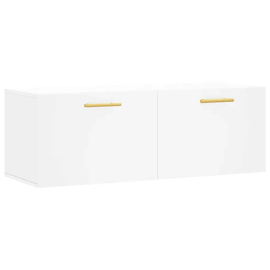 vidaXL Mobile a Parete Bianco 100x36,5x35 cm in Legno Multistrato