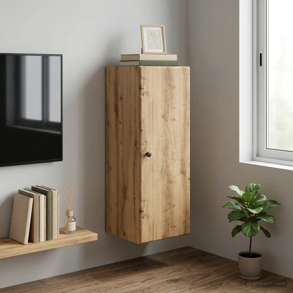 Mobiletto a muro 33 x 34,5 x 90 cm Legno ingegnerizzato 899104