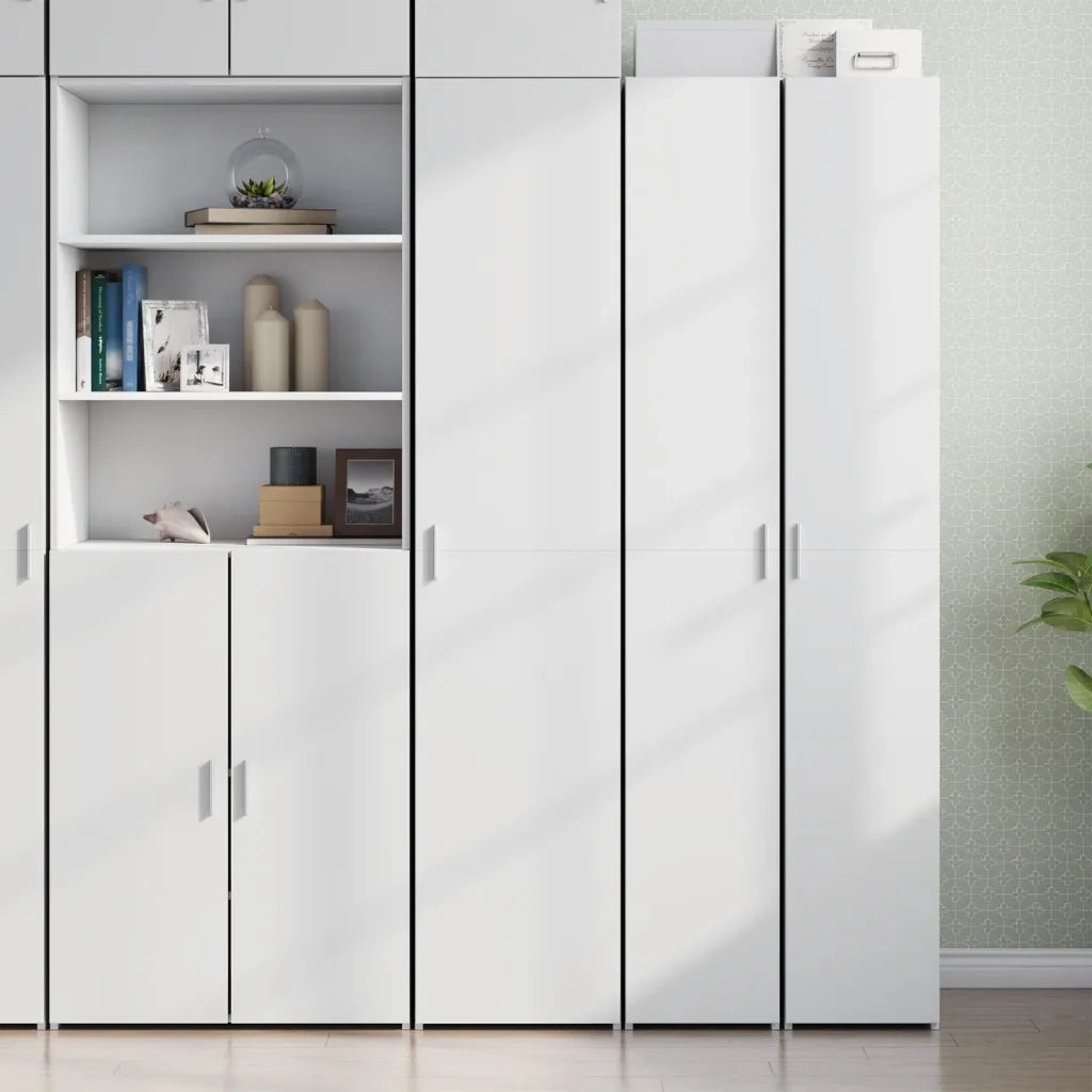 Credenza Bianca 40x42,5x185 cm in Legno Ingegnerizzato 3281399