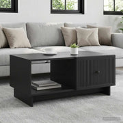 Tavolino da salotto Nero 90 x 50 x 40 cm Legno ingegnerizzato 894036