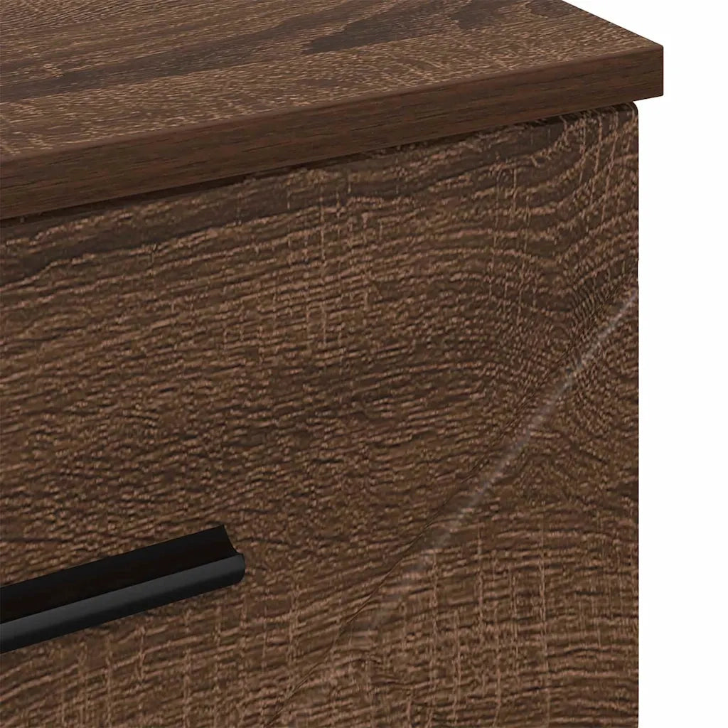 Armadio da Notte con cassetto Rovere marrone 38 x 38 x 66 cm 883381