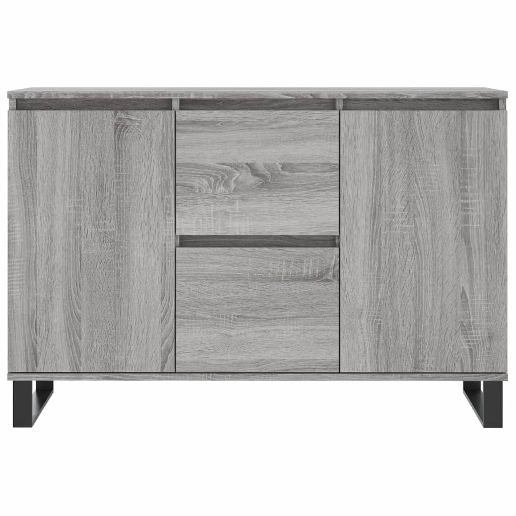 Buffet credenza cassettiera armadio mobile contenitore organizer cucina soggiorno salotto Sonoma 104 x 35 x 70 cm legno ingegnerizzato grigio 02_0036280