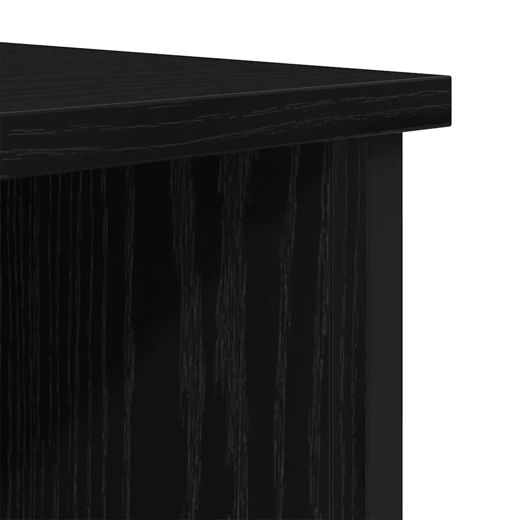 Mobile TV | Armadietto TV | Mobile Porta TV Rovere Nero 100 x 40 x 50 cm Legno multistrato