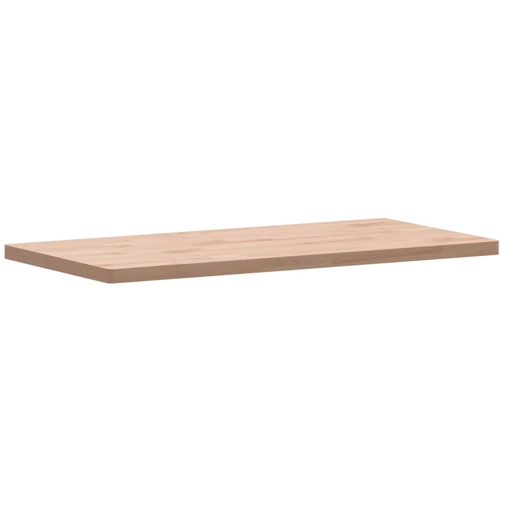 Piano Bagno 80x40x2,5 cm Legno Massello di Faggio 355988