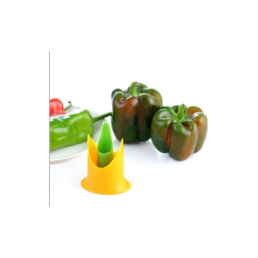 Trade Shop - Kit Svuota Peperoni Verdura Peperone Accessorio Strumento Cucina Scavino Verdure -