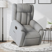 Poltrona Reclinante Alzapersona Elettrica Grigio Chiaro Tessuto 3205340