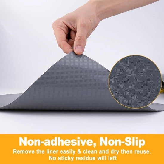 Matte antislip per carrello, mat non adesivo per carrello, matrice antislip impermeabile per cucina, rivestimento antislip per carrello, 44,5 cm x 610 cm
